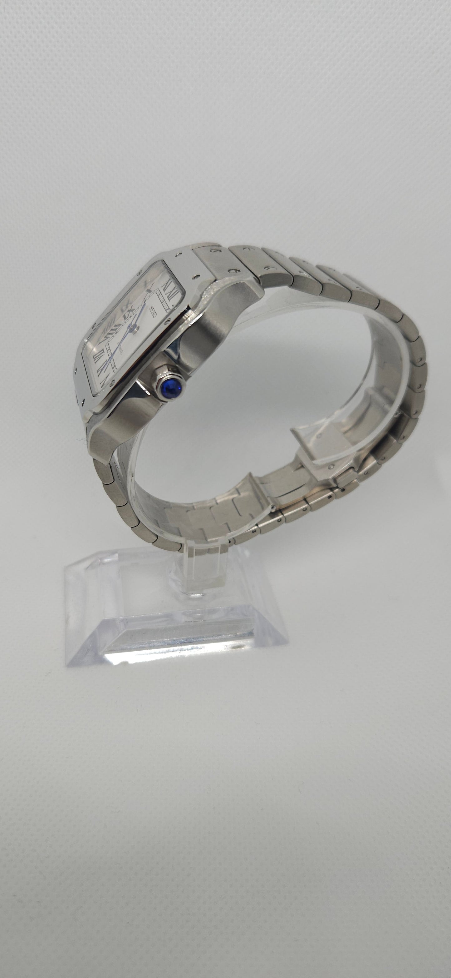 39mm Seiko Mod – Santos Inspired Stainless Steel Classic