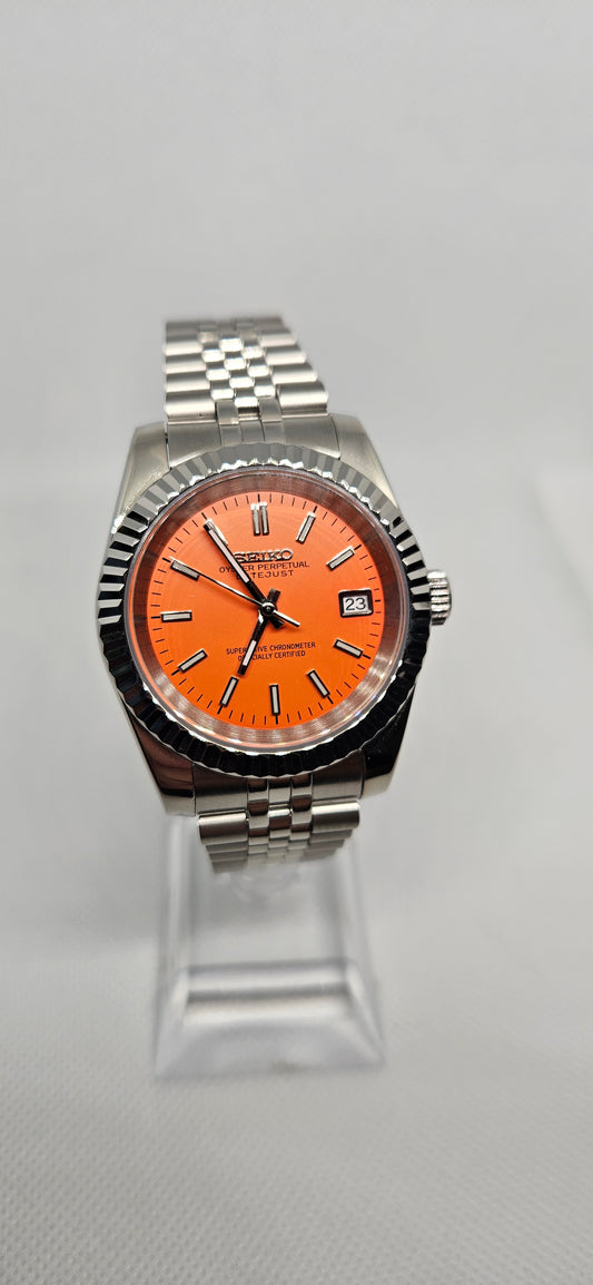 39mm Seiko Mod – Datejust Orange Dial Edition