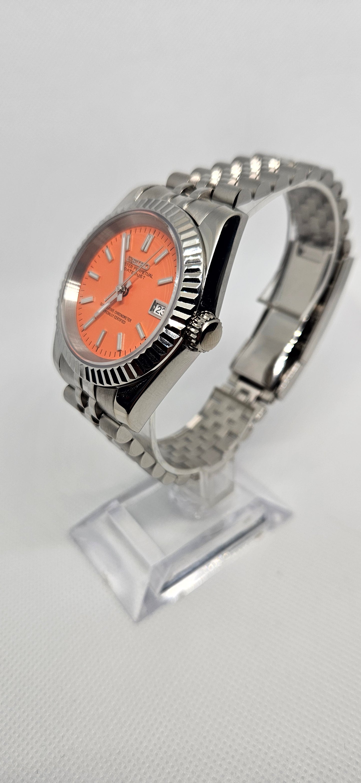 39mm Seiko Mod – Datejust Orange Dial Edition