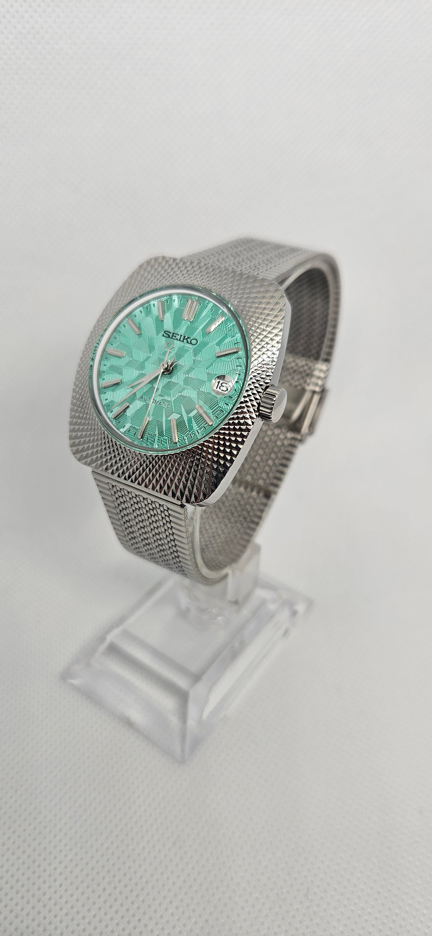 36mm Seiko Mod – Vintage Datejust Tiffany Blue Edition