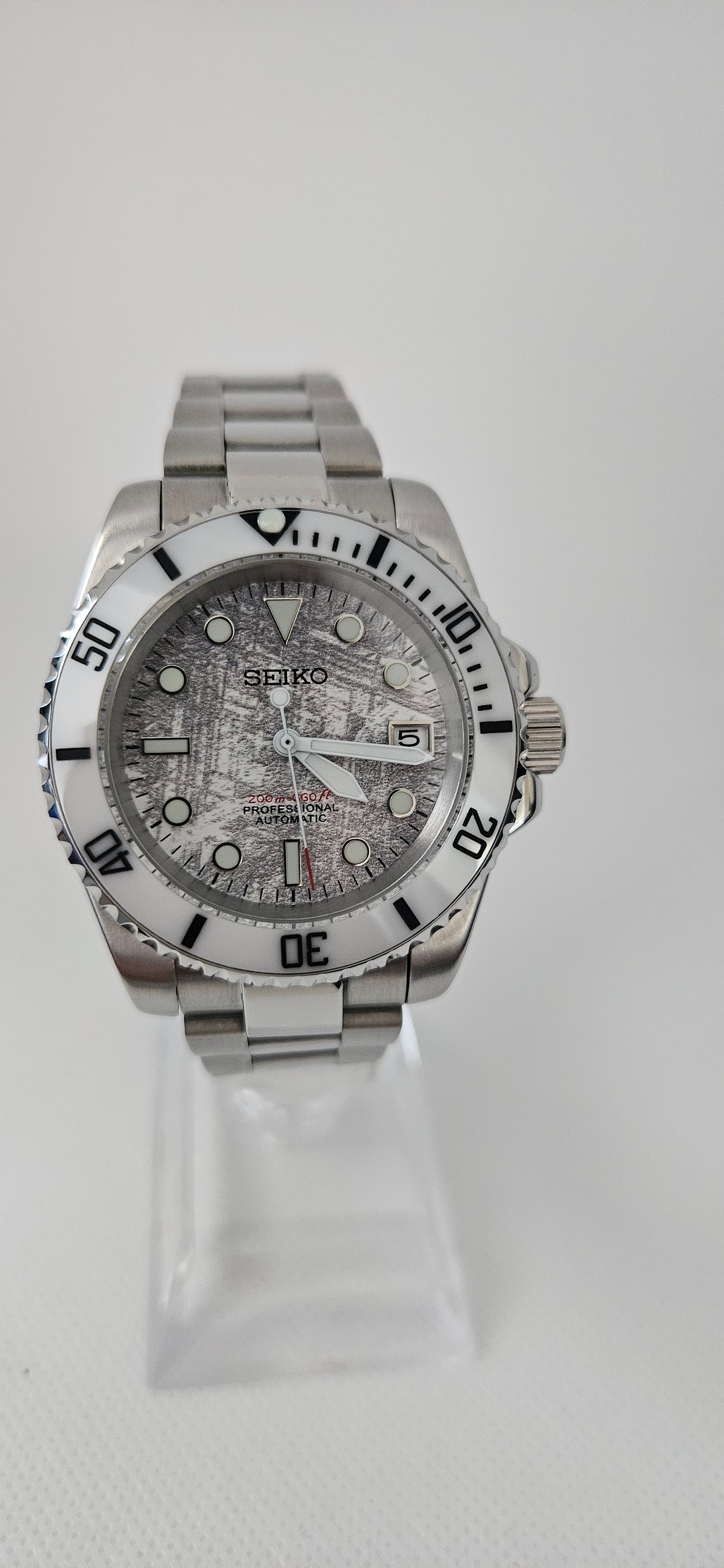 40mm Seiko Mod – Yacht Master Edition with Meteorite Styled Dial