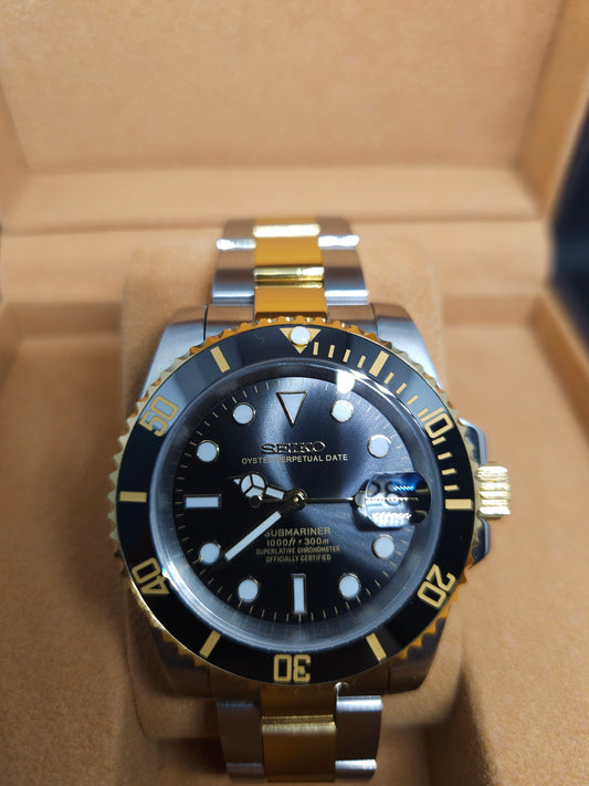 40mm Two Tone Submariner Style - Seiko Mod