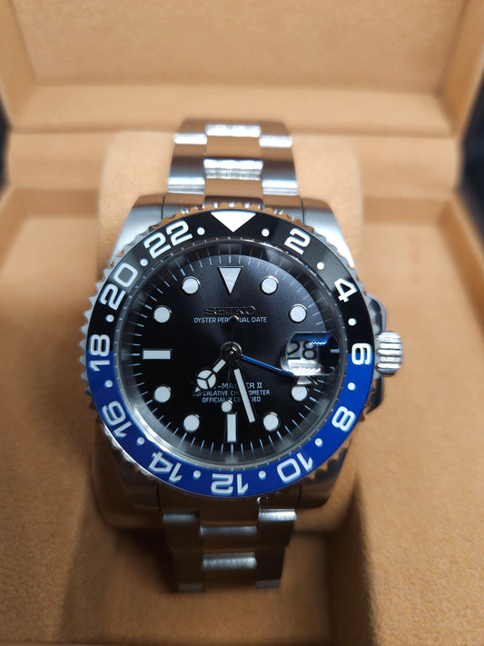 40mm Batman GMT Style - Seiko Mod