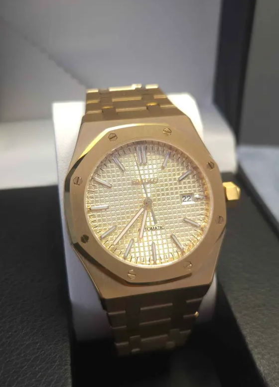 41mm Gold Royal Oak Style Gold Dial