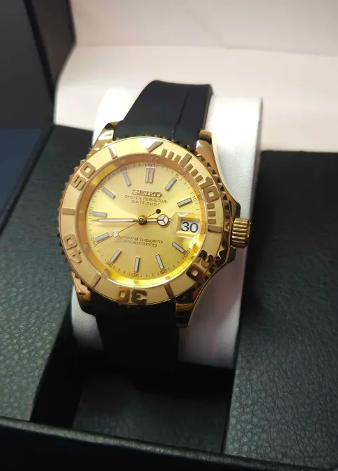 40mm Gold Yacht-Master Style Gold Dial