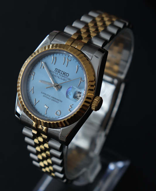 Sky blue Arabic Dial 36mm Jubilee Bracelet