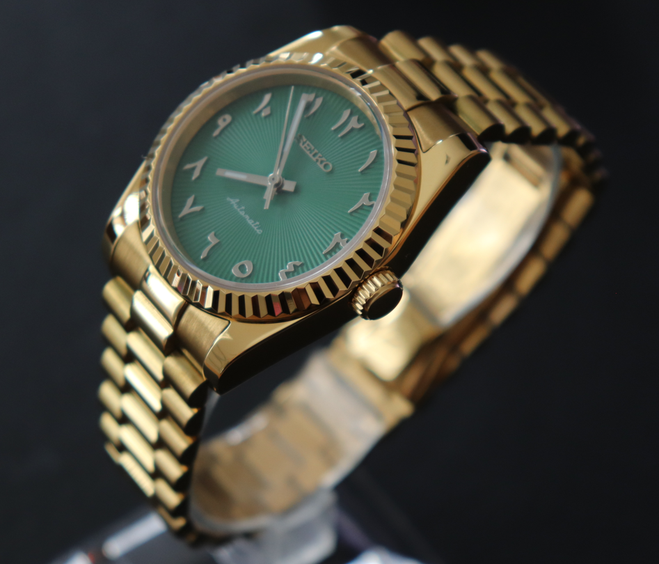 Green Arabic Dial 36mm Presidential Bracelet